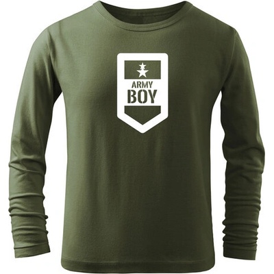 Dragowa detské dlhé tričko Army boy olivová