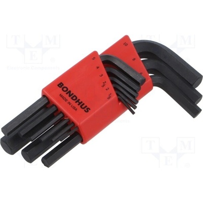 Bondhus klíč imbus ProTanium ocel krátká GorillaProof 9ks 12299