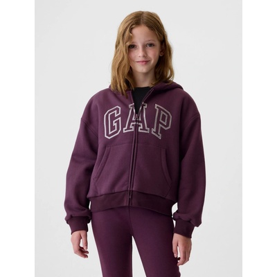 GAP detská mikina s logom Sherpa fialová