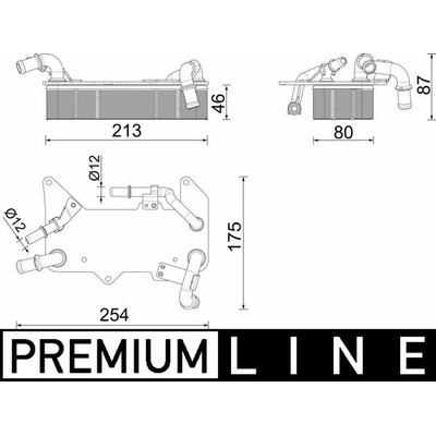 Chladič oleja automatickej prevodovky MAHLE ORIGINAL CLC 287 000P (CLC287000P)
