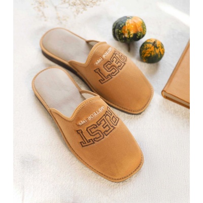 Natural Style pánske papuče NS 500 ginger kaki krémová