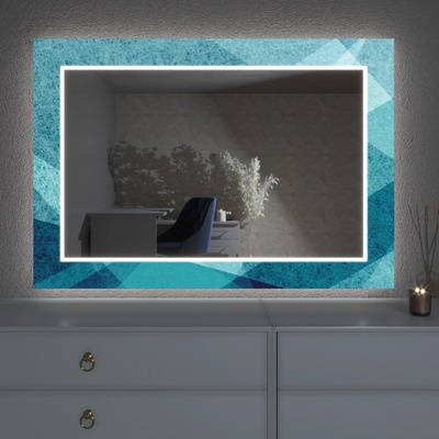 Artalo LED zrcadlo s dekorem D24 50 x 50 cm