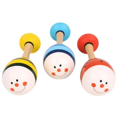 Bigjigs Toys Bigjigs- Дървени маракаси - Жълти (BJ237_2)