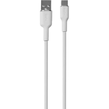 Puro elektrik Puro Soft USB-A - USB-C кабел 1, 5 м - бял (PUUSBCICONWHI)