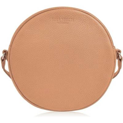 Paolo Peruzzi dámská kulatá kožená crossbody Peruzzi na rameno koňak
