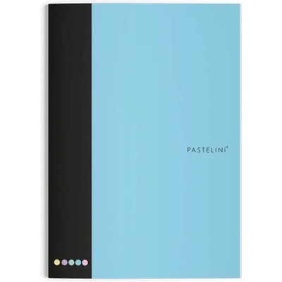 PASTELINi Тетрадка с линийка pastelini a/4 40 листа с допълнителни скоби синя 6-90325 (6-90325)