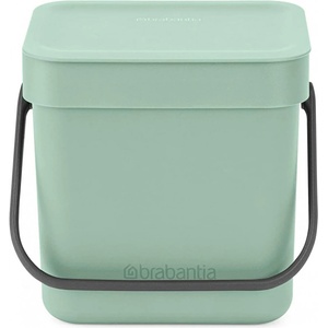 Brabantia Кош за разделно събиране на боклук Brabantia Sort&Go 1005520, 3 л, Дръжка, Възможност за стенен монтаж, Светлозелен (1005520)