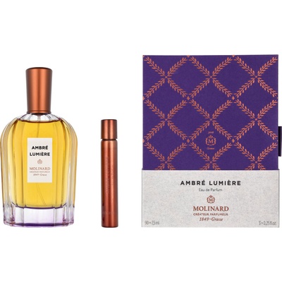 Molinard La Collection Privée Ambre Lumiere EDP 90 ml + deodorant roll-on 7,5 ml