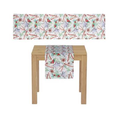 Autronic běhoun s vánočním motivem perníček a skořice UBR040 40x150cm