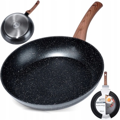 Vilde Tradiční pánev Black&Wood 28 cm, granitová