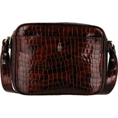 Wojewodzic kožená crossbody kabelka 31952/KFM04/Z Hnedá