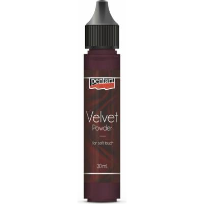 Sametový prášek na dekorování Pentart - Garnet red 30 ml