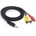 Аудио видео кабел Stereo Jack 3.5mm видео букса - 3RCA чинчове - 1, 5 m
