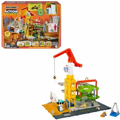 Mattel Matchbox Action Drivers staveniště se zvuky HPD63