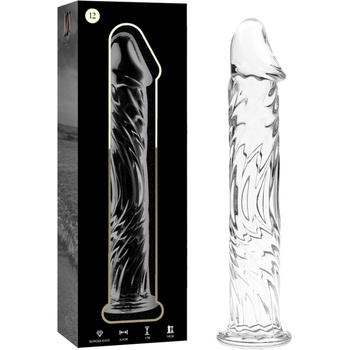 Image 1 of IBIZA Nebula Model 12 Dildo Borosilicate Glass 17x3.5cm Clear