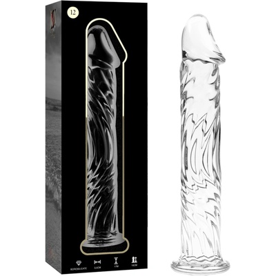 IBIZA Nebula Model 12 Dildo Borosilicate Glass 17x3.5cm Clear