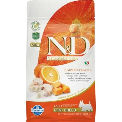 N&D Low Grain Adult Mini Cod Fish & Orange With Pumpkin 800 g