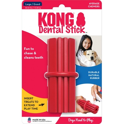 Kong Dog Dental Tyč plniaca guma prírodná L