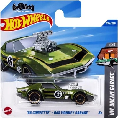 Mattel Хот Уилс: 69 Корвет - Газ Мънки Гараж играчка автомобил (hyy74)