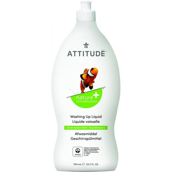 Attitude prostředek na mytí nádobí s vůní zeleného jablka a bazalky 700 ml