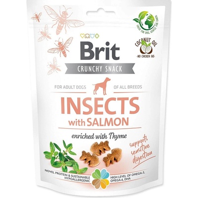 Brit Care Dog Crunchy Cracker Insect with Salmon enriched with Thyme 200 g
