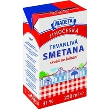 Madeta Jihočeská smetana trvanlivá 31% 250 ml