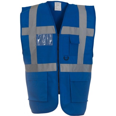Yoko HI-VIS HVW801 Multifunkční vesta royal blue