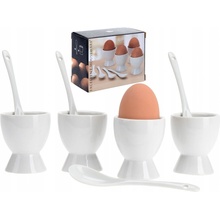 ProGarden Sada na vejce Porcelánová 8 ks 4 kalíšky na vajíčko 4Lžičky porcelánové KO-934894