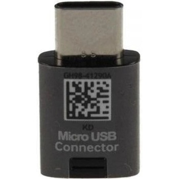 Samsung Оригинален Преход/Адаптер за SAMSUNG micro-USB to USB-C EE-GN930BB, Черен (Bulk) (EE-GN930BBE/Bulk)