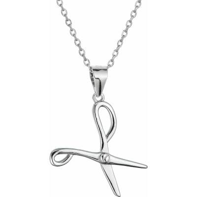 Evolution Group Stříbrný náhrdelník nůžky 62033