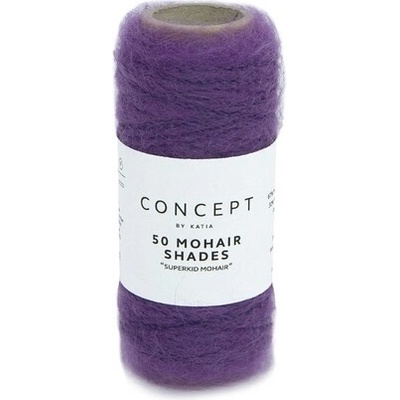 50 MOHAIR SHADES Katia Farby 50 MOHAIR: 54 tmavá lila