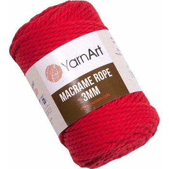 Image 1 of YARNART Macrame Rope 3 mm 63 m 773 Red юта (Macrame Rope 3 mm 773)
