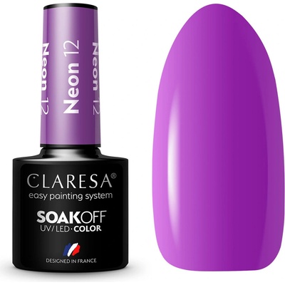 Claresa Hybridní gel lak na nehty Neon 12 5 g