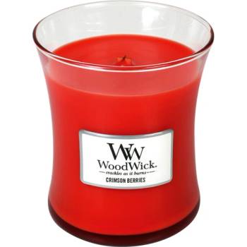 WoodWick Crimson Berries ароматна свещ с дървен фитил 275 гр