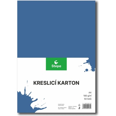 Kreslicí karton A4 modrý