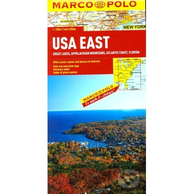 Marco Polo Karte USA Ost. USA Est USA East