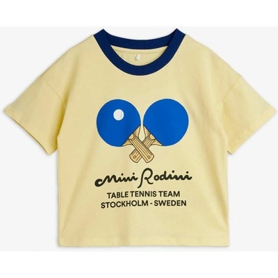 Tričko s krátkým rukávem Table Tennis žluté Mini Rodini