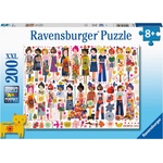 Ravensburger Пъзел Ravensburger от 200 XXL части - Цветя и приятели (13359) - baby
