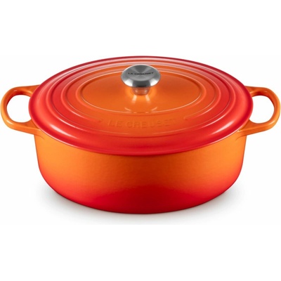 Le Creuset Kastrol SIGNATURE 31 cm, 6,3 l, oválný, FLAME, litina