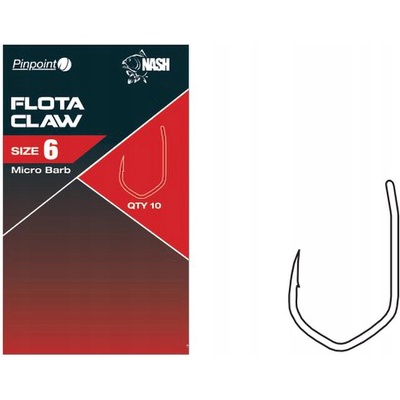 Kevin Nash Pinpoint Flota Claw Barbless Bez Protihrotu veľ.10 10 ks