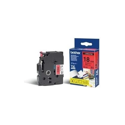páska BROTHER TZ441 čierne písmo, červená páska Tape (18mm) (TZE441)