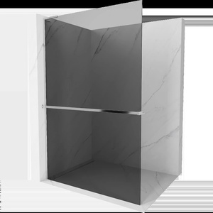 Mexen Kioto+ L душ стена с рафт Walk-in 100 x 200 cm, графит, хром - 800-100-123-01-40 (800-100-123-01-40)