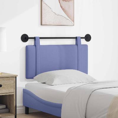 vidaXL Висяща табла Едноцветен Дънково син 100 x 55 x 5 см текстил (42031357)