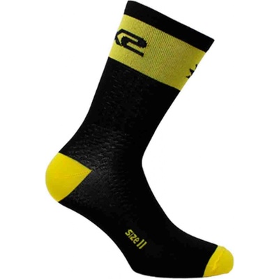 Six2 ponožky SHORT LOGO žltá/čierna