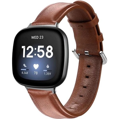 BStrap Leather Lux pro Fitbit Versa 3, brown STR00281