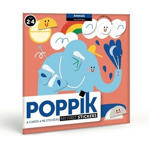 POPPIK Моите първи стикери poppik - Животни (baby007)
