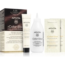 Apivita My Color Elixir farba na vlasy bez amoniaku 5.35 Light Brown Gold Mahogany