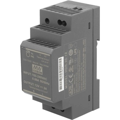 Napájecí zdroj Mean Well 30 W 12 V na DIN lištu