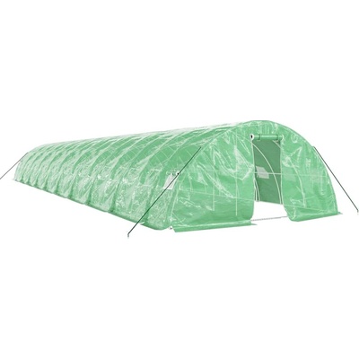 vidaXL s ocelovým rámem Zelený 100 m² 20x5x2,3 m