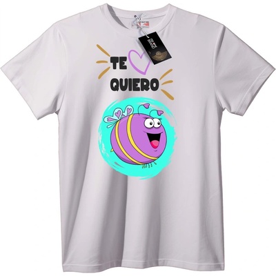 NOONEBRAND Тениска Te Quiero Love Ball - XXS, White